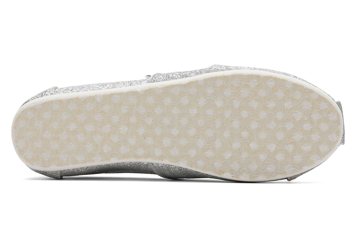 Toms Alpargata Youth Glitter Espadrille Silver - Kids - 81604-DAEC